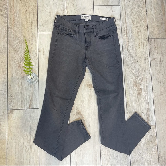 FRAME Denim Black Jeans Le Skinny Size 26 - Picture 2 of 10